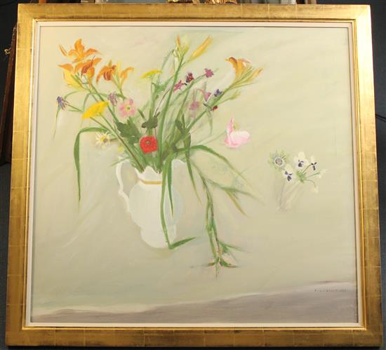 § Elizabeth Violet Blackadder (1931-) No.15 Flowers in a white jug, 32 x 34in.